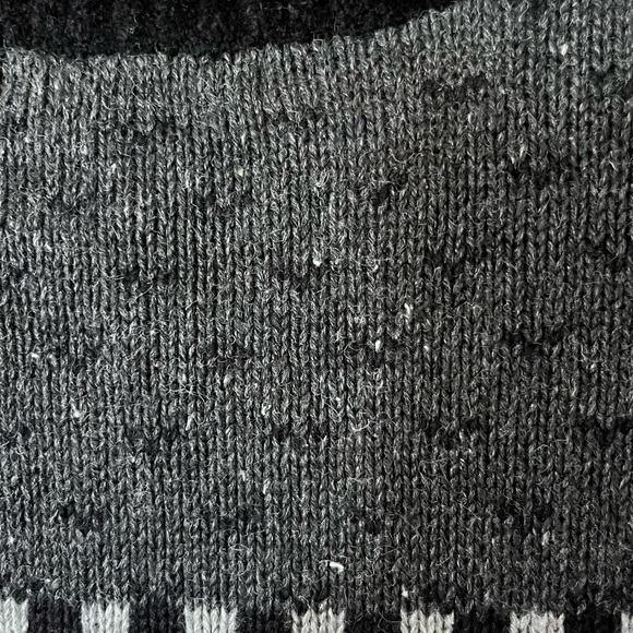 Vintage Eagle’s Eye Scottie Dog Heart Argyle Knit Cardigan Sweater - Medium - Picture 8 of 9